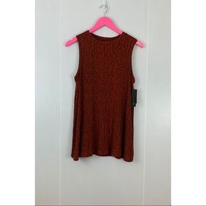 NWT AB Studio Ribbed Sleeveless Top